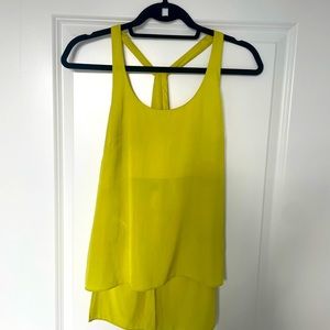 BCBG Yellow Tank Top Blouse